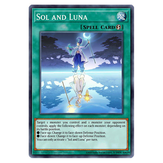 Sol and Luna RA02-EN068 card from the Yu-Gi-Oh! set 25th Anniversary Rarity Collection II