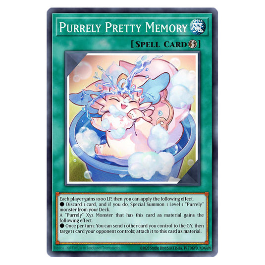 Purrely Pretty Memory RA02-EN072 card from the Yu-Gi-Oh! set 25th Anniversary Rarity Collection II