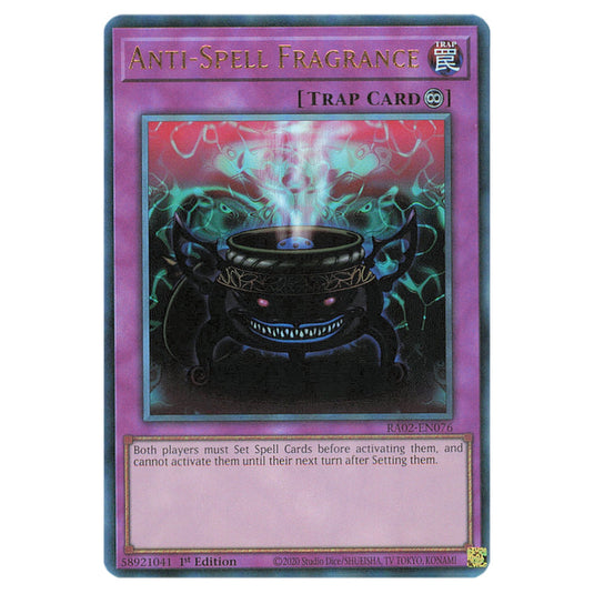 Anti-Spell Fragrance RA02-EN076 card from the Yu-Gi-Oh! set 25th Anniversary Rarity Collection II