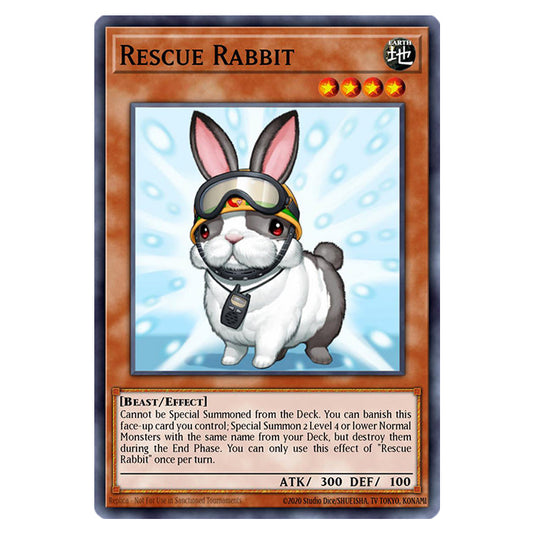 Rescue Rabbit RA02-EN008 card from the Yu-Gi-Oh! set 25th Anniversary Rarity Collection II