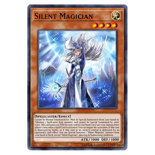 Silent Magician RA02-EN012 card from the Yu-Gi-Oh! set 25th Anniversary Rarity Collection II