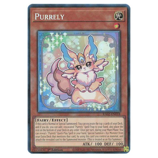 Purrely RA02-EN018 card from the Yu-Gi-Oh! set 25th Anniversary Rarity Collection II