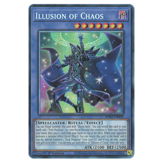 Illusion of Chaos RA02-EN020 card from the Yu-Gi-Oh! set 25th Anniversary Rarity Collection II