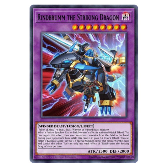 Rindbrumm the Striking Dragon RA02-EN025 card from the Yu-Gi-Oh! set 25th Anniversary Rarity Collection II