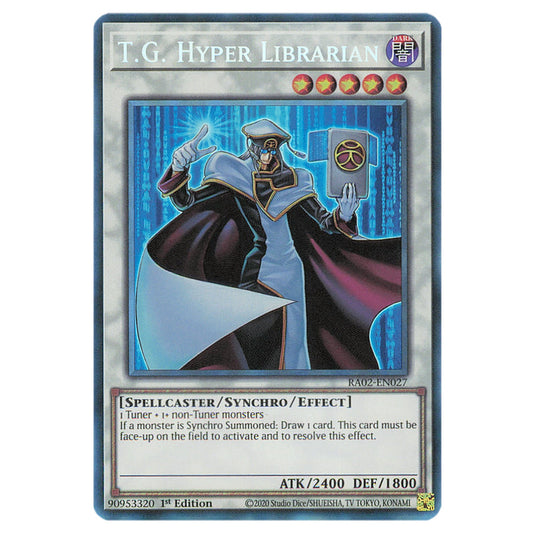 T.G. Hyper Librarian RA02-EN027 card from the Yu-Gi-Oh! set 25th Anniversary Rarity Collection II