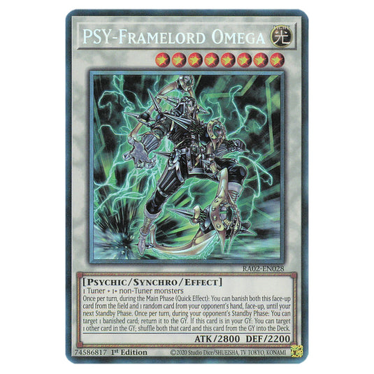 PSY-Framelord Omega RA02-EN028 card from the Yu-Gi-Oh! set 25th Anniversary Rarity Collection II