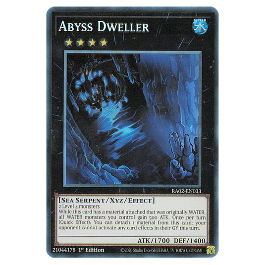 Abyss Dweller RA02-EN033 card from the Yu-Gi-Oh! set 25th Anniversary Rarity Collection II