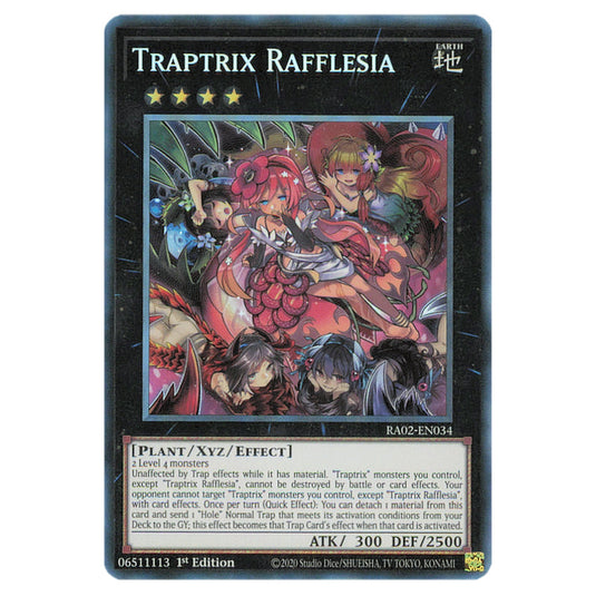 Traptrix Rafflesia RA02-EN034 card from the Yu-Gi-Oh! set 25th Anniversary Rarity Collection II