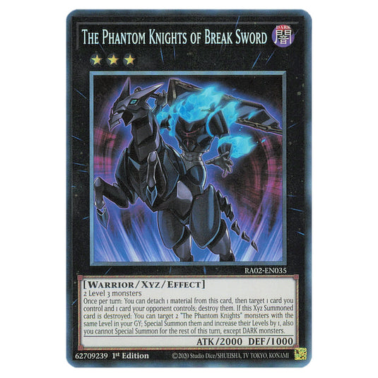 The Phantom Knights of Break Sword RA02-EN035 card from the Yu-Gi-Oh! set 25th Anniversary Rarity Collection II