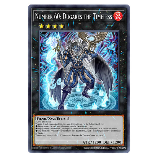 Number 60: Dugares the Timeless RA02-EN037 card from the Yu-Gi-Oh! set 25th Anniversary Rarity Collection II