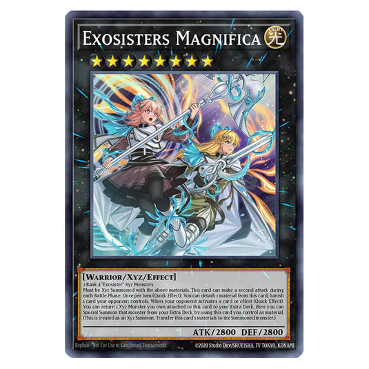 Exosisters Magnifica RA02-EN038 card from the Yu-Gi-Oh! set 25th Anniversary Rarity Collection II