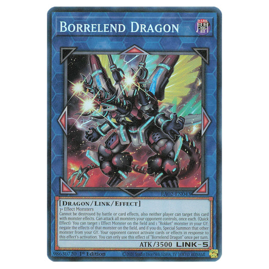 Borrelend Dragon RA02-EN043 card from the Yu-Gi-Oh! set 25th Anniversary Rarity Collection II