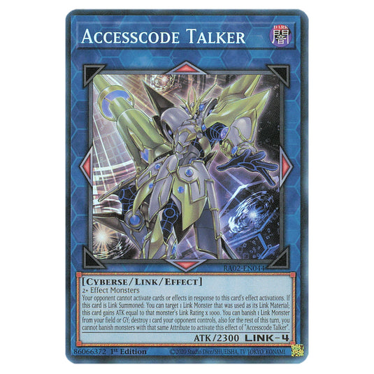 Accesscode Talker RA02-EN044 card from the Yu-Gi-Oh! set 25th Anniversary Rarity Collection II