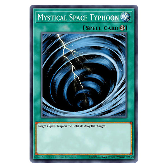 Mystical Space Typhoon RA02-EN048 card from the Yu-Gi-Oh! set 25th Anniversary Rarity Collection II