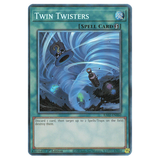 Twin Twisters RA02-EN060 card from the Yu-Gi-Oh! set 25th Anniversary Rarity Collection II