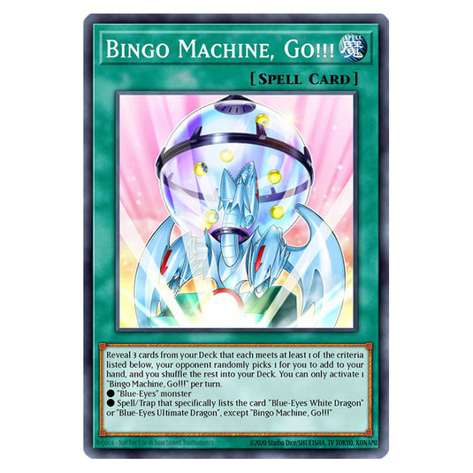 Bingo Machine, Go!!! RA02-EN062 card from the Yu-Gi-Oh! set 25th Anniversary Rarity Collection II