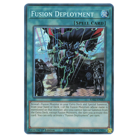 Fusion Deployment RA02-EN065 card from the Yu-Gi-Oh! set 25th Anniversary Rarity Collection II