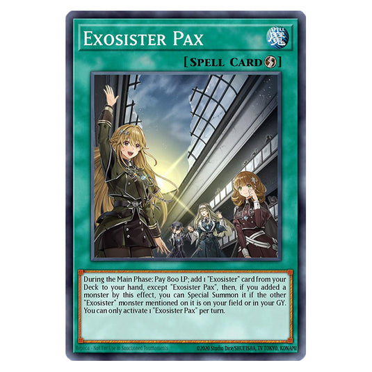 Exosister Pax RA02-EN066 card from the Yu-Gi-Oh! set 25th Anniversary Rarity Collection II