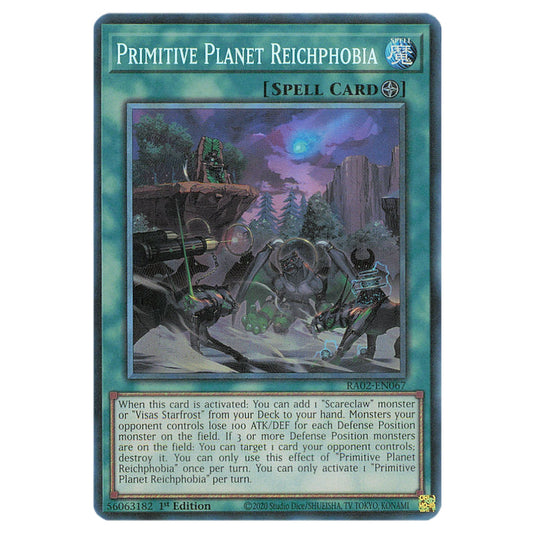 Primitive Planet Reichphobia RA02-EN067 card from the Yu-Gi-Oh! set 25th Anniversary Rarity Collection II