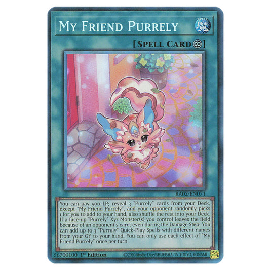 My Friend Purrely RA02-EN071 card from the Yu-Gi-Oh! set 25th Anniversary Rarity Collection II