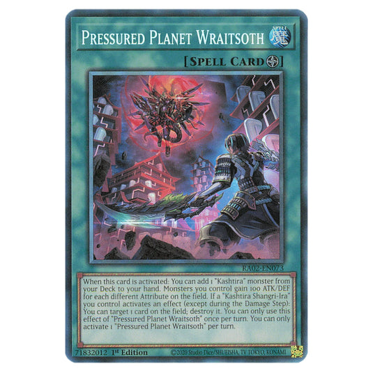 Pressured Planet Wraitsoth RA02-EN073 card from the Yu-Gi-Oh! set 25th Anniversary Rarity Collection II