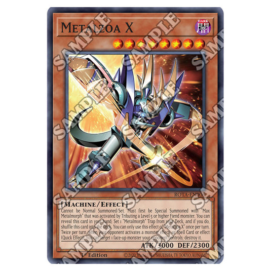 Metalzoa X ROTA-EN006 card from the Yu-Gi-Oh! set Rage of the Abyss