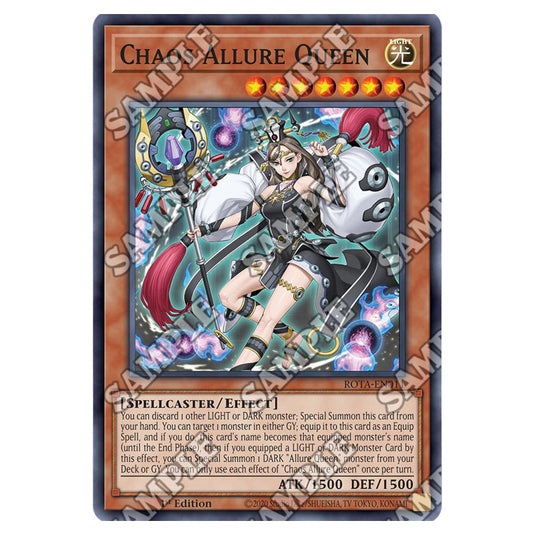 Chaos Allure Queen ROTA-EN011 card from the Yu-Gi-Oh! set Rage of the Abyss