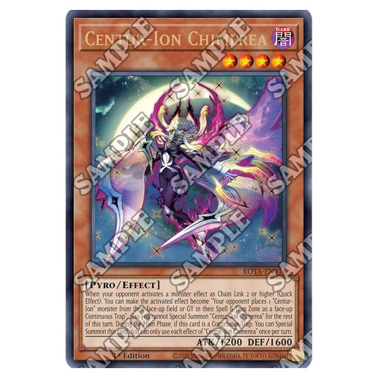 Centur-Ion Chimerea ROTA-EN016 card from the Yu-Gi-Oh! set Rage of the Abyss