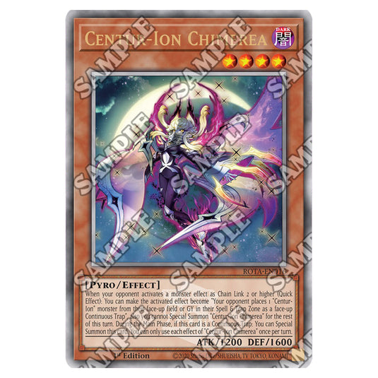 Centur-Ion Chimerea ROTA-EN016a card from the Yu-Gi-Oh! set Rage of the Abyss