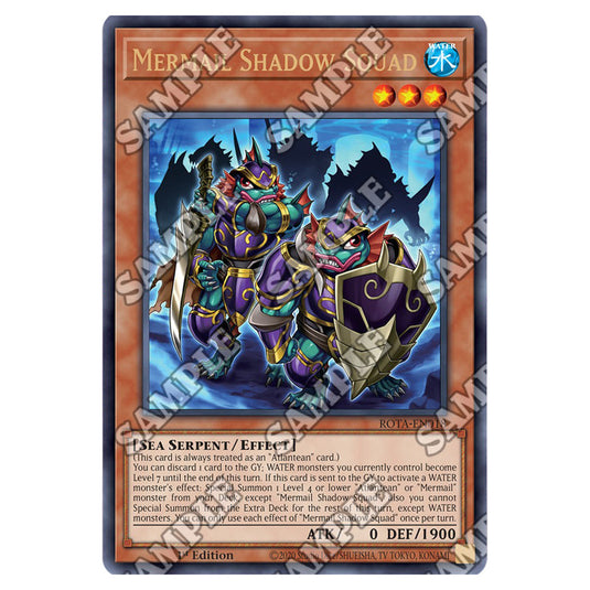 Mermail Shadow Squad ROTA-EN018 card from the Yu-Gi-Oh! set Rage of the Abyss