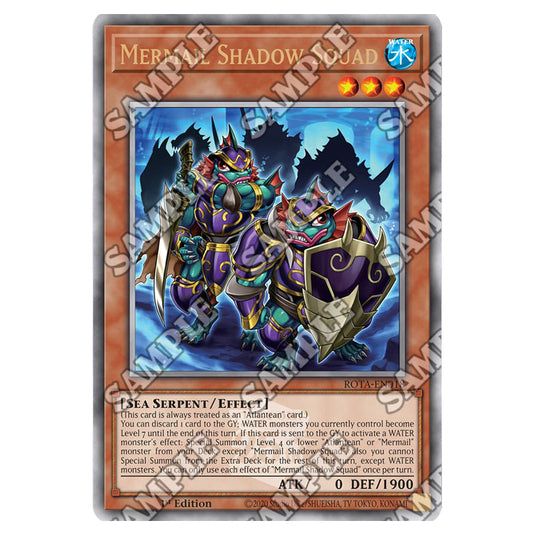 Mermail Shadow Squad ROTA-EN018a card from the Yu-Gi-Oh! set Rage of the Abyss