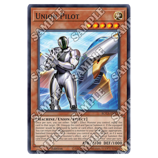 Union Pilot ROTA-EN022 card from the Yu-Gi-Oh! set Rage of the Abyss