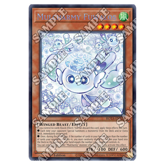 Mulcharmy Fuwalos ROTA-EN024 card from the Yu-Gi-Oh! set Rage of the Abyss