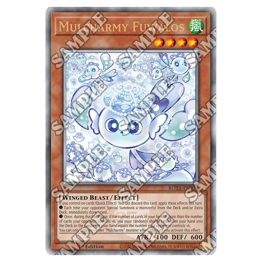 Mulcharmy Fuwalos ROTA-EN024a card from the Yu-Gi-Oh! set Rage of the Abyss