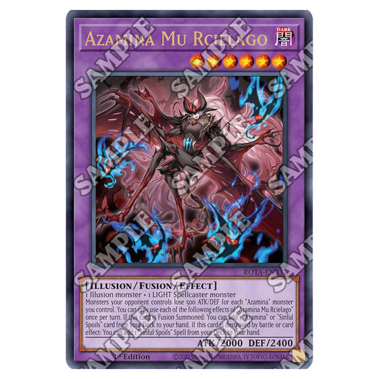 Azamina Mu Rcielago ROTA-EN031 card from the Yu-Gi-Oh! set Rage of the Abyss