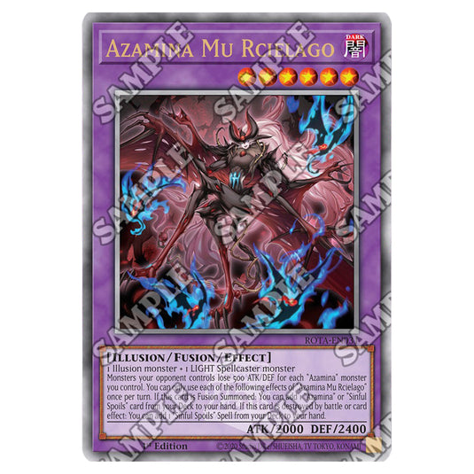 Azamina Mu Rcielago ROTA-EN031a card from the Yu-Gi-Oh! set Rage of the Abyss