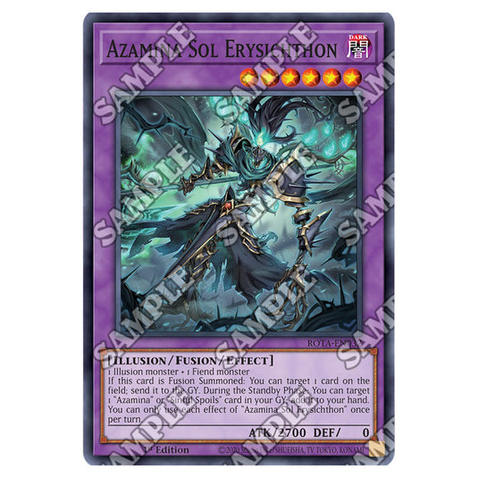 Azamina Sol Erysichthon ROTA-EN032 card from the Yu-Gi-Oh! set Rage of the Abyss