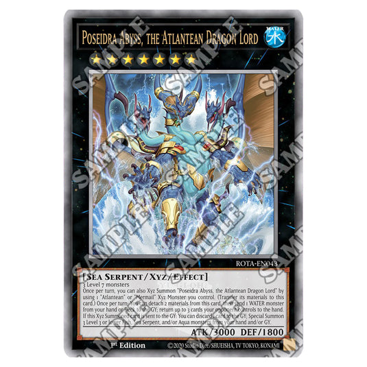 Poseidra Abyss, the Atlantean Dragon Lord ROTA-EN043a card from the Yu-Gi-Oh! set Rage of the Abyss