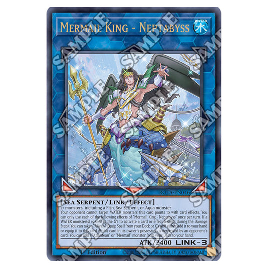 Mermail King - Neptabyss ROTA-EN046 card from the Yu-Gi-Oh! set Rage of the Abyss