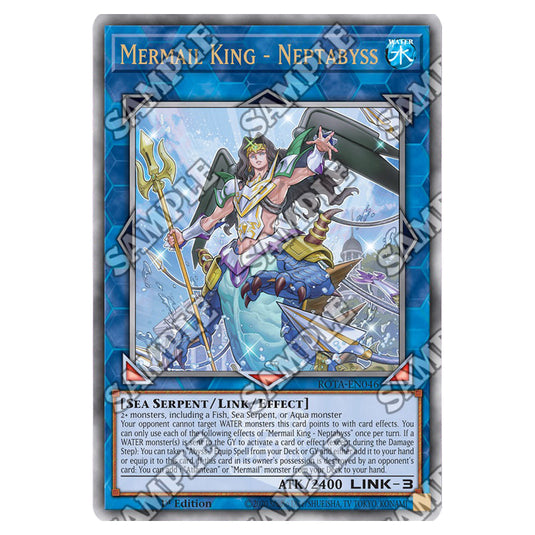 Mermail King - Neptabyss ROTA-EN046a card from the Yu-Gi-Oh! set Rage of the Abyss