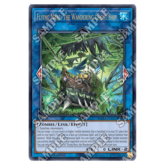 Flying Mary, the Wandering Ghost Ship ROTA-EN047 card from the Yu-Gi-Oh! set Rage of the Abyss