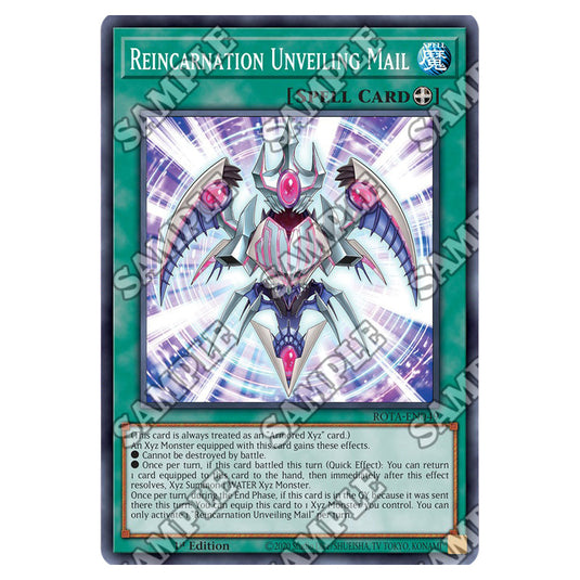 Reincarnation Unveiling Mail ROTA-EN049 card from the Yu-Gi-Oh! set Rage of the Abyss