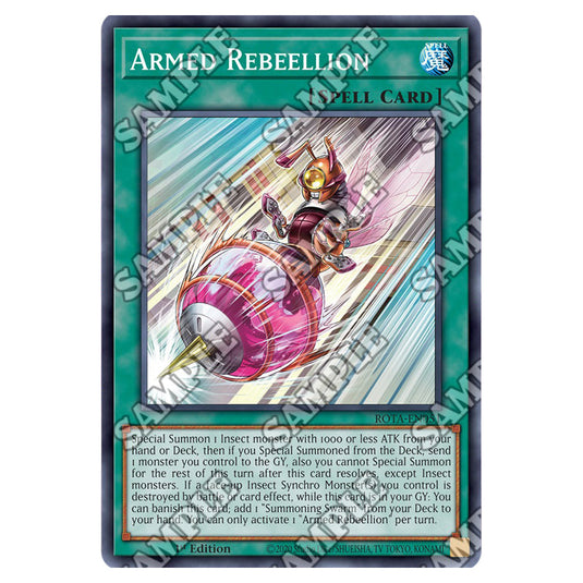 Armed Rebeellion ROTA-EN051 card from the Yu-Gi-Oh! set Rage of the Abyss