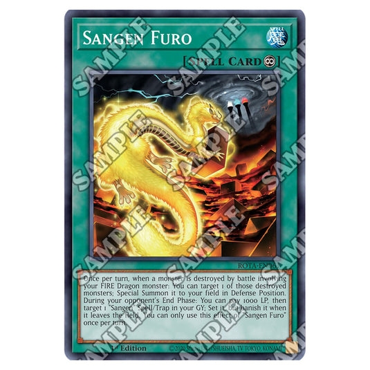 Sangen Furo ROTA-EN061 card from the Yu-Gi-Oh! set Rage of the Abyss