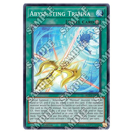 Abyss-sting Triaina ROTA-EN062 card from the Yu-Gi-Oh! set Rage of the Abyss