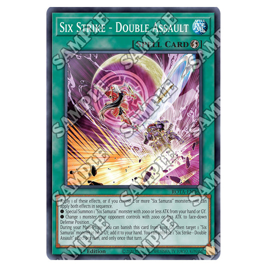 Six Strike - Double Assault ROTA-EN063 card from the Yu-Gi-Oh! set Rage of the Abyss