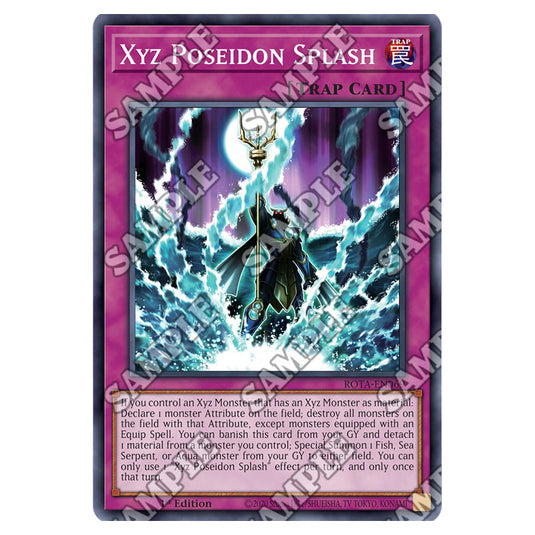 Xyz Poseidon Splash ROTA-EN069 card from the Yu-Gi-Oh! set Rage of the Abyss