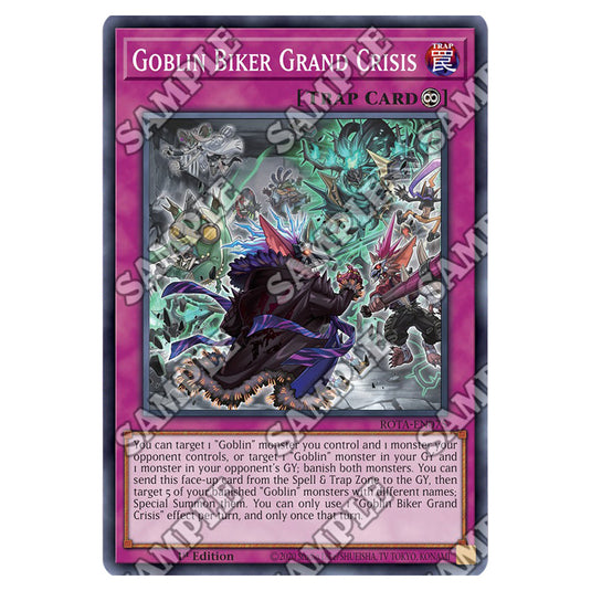 Goblin Biker Grand Crisis ROTA-EN075 card from the Yu-Gi-Oh! set Rage of the Abyss