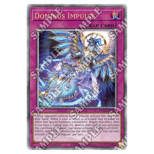 Dominus Impulse ROTA-EN079a card from the Yu-Gi-Oh! set Rage of the Abyss