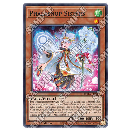 Phalaenop Sisters ROTA-EN085 card from the Yu-Gi-Oh! set Rage of the Abyss